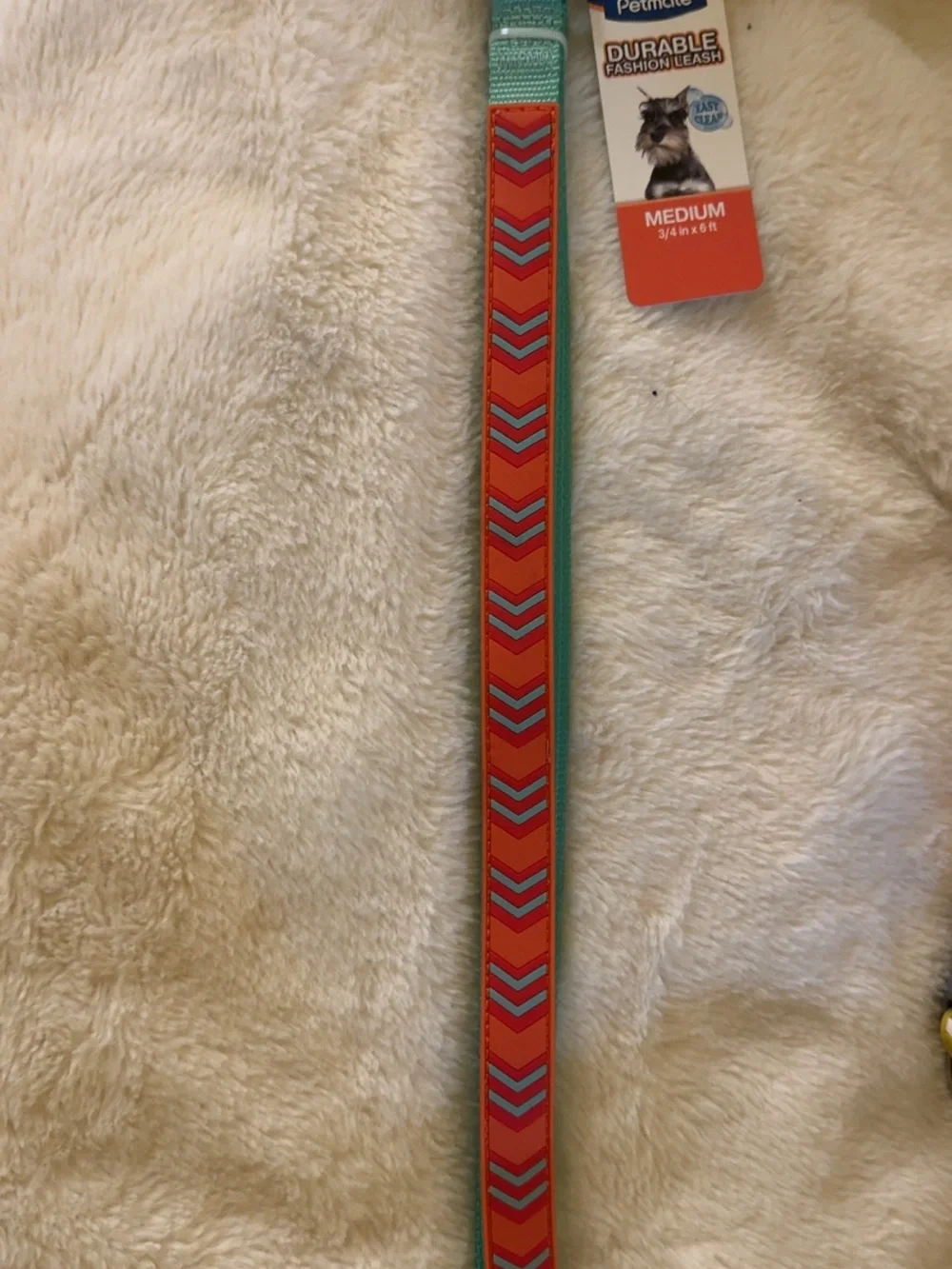 Pet Accessories Yellow and Red Chevron Durable Fashion Collar & Leash